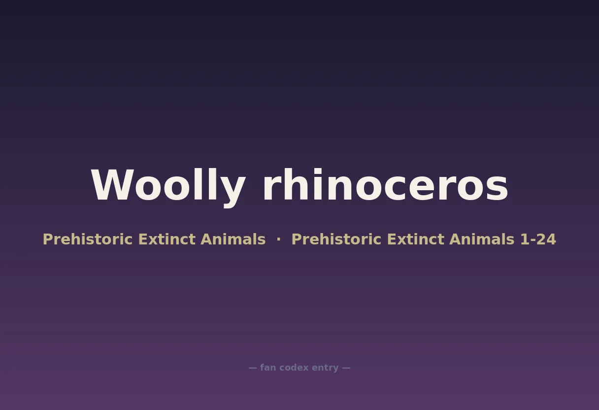 Woolly rhinoceros