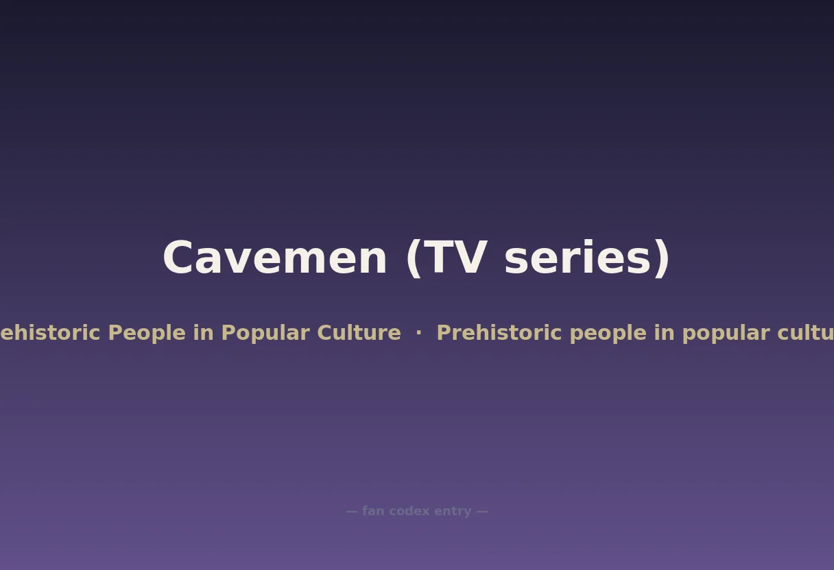Cavemen (TV series)