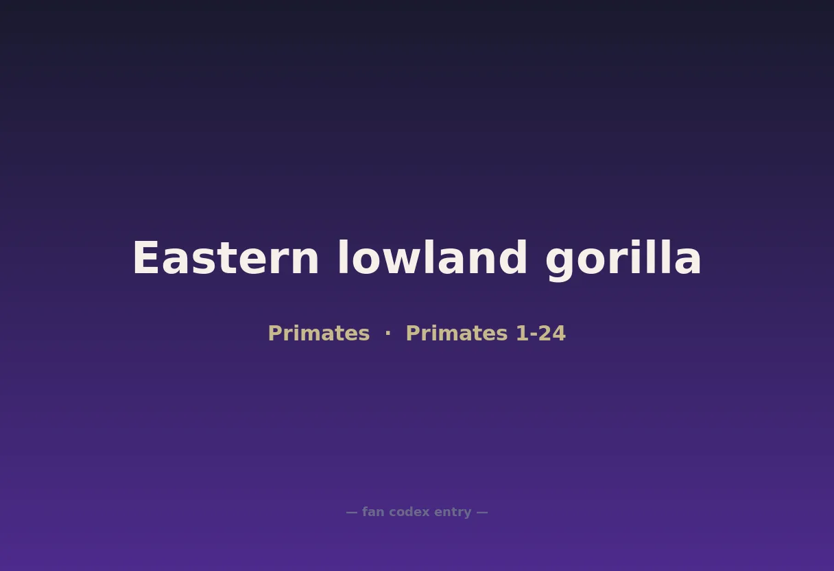 Eastern lowland gorilla