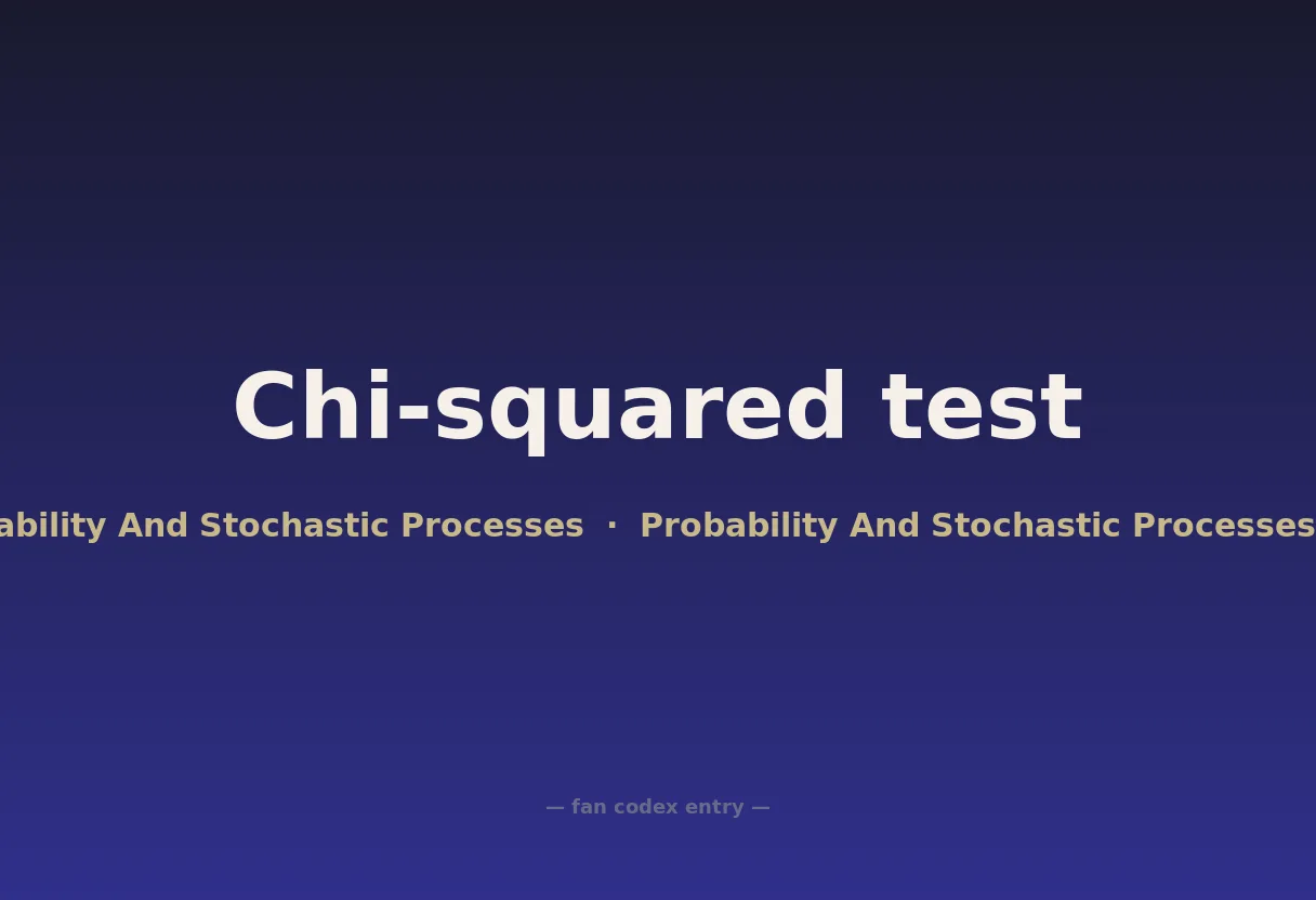 Chi-squared test