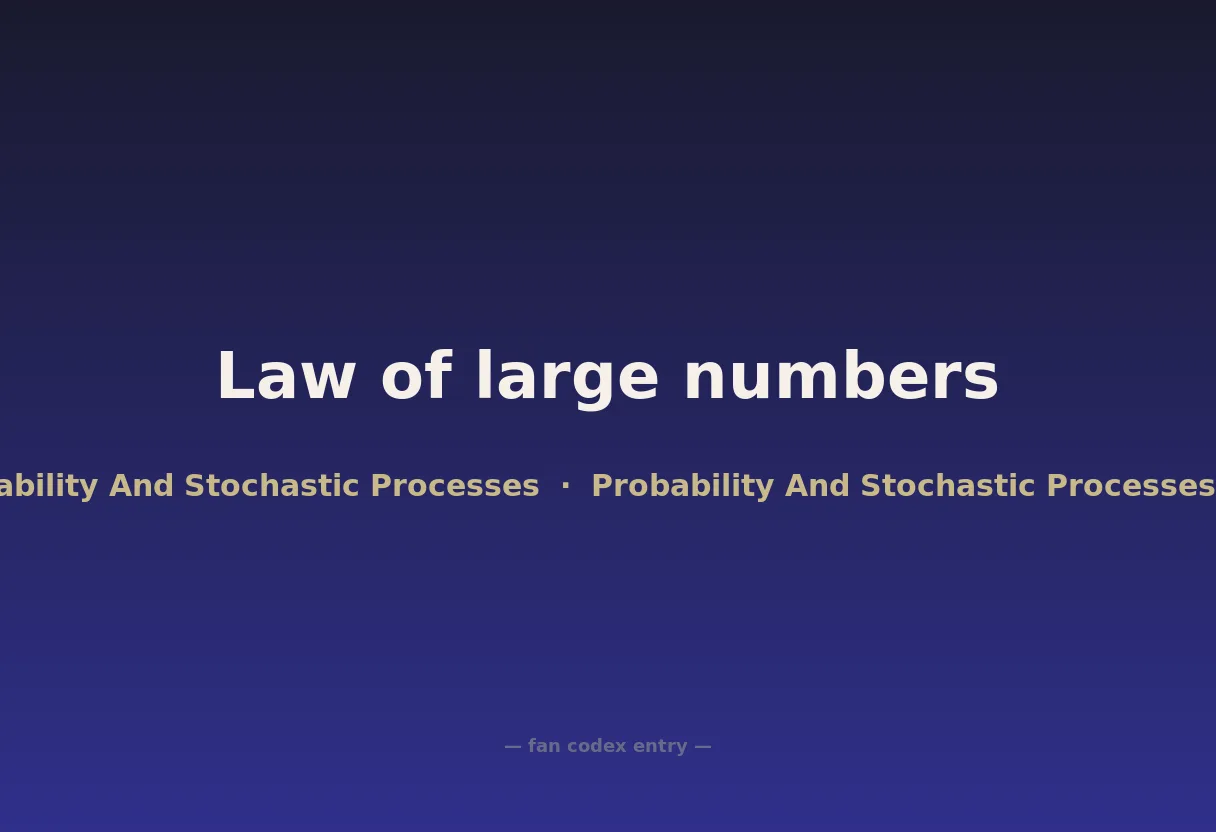 Law of large numbers