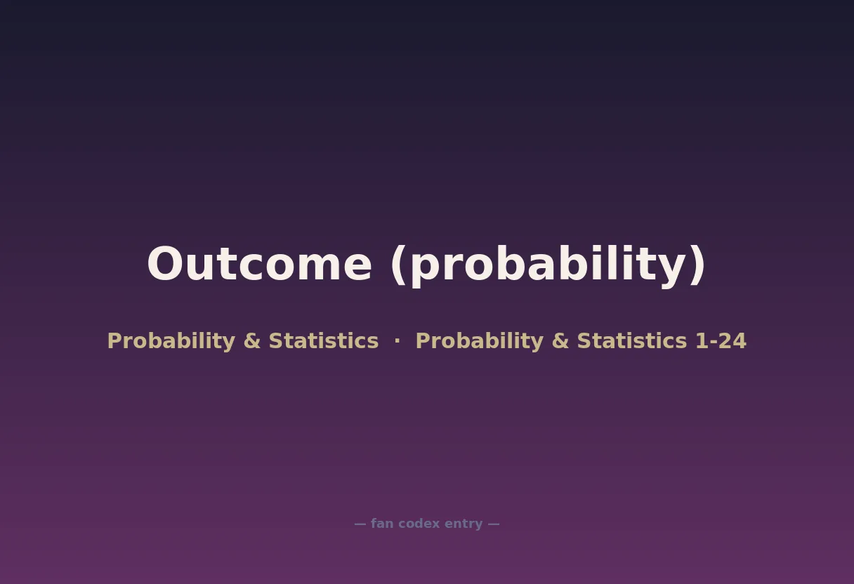 Outcome (probability)