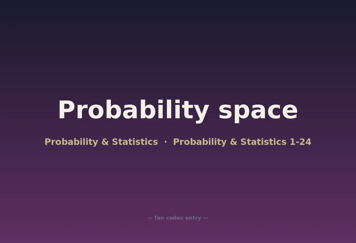 Probability space