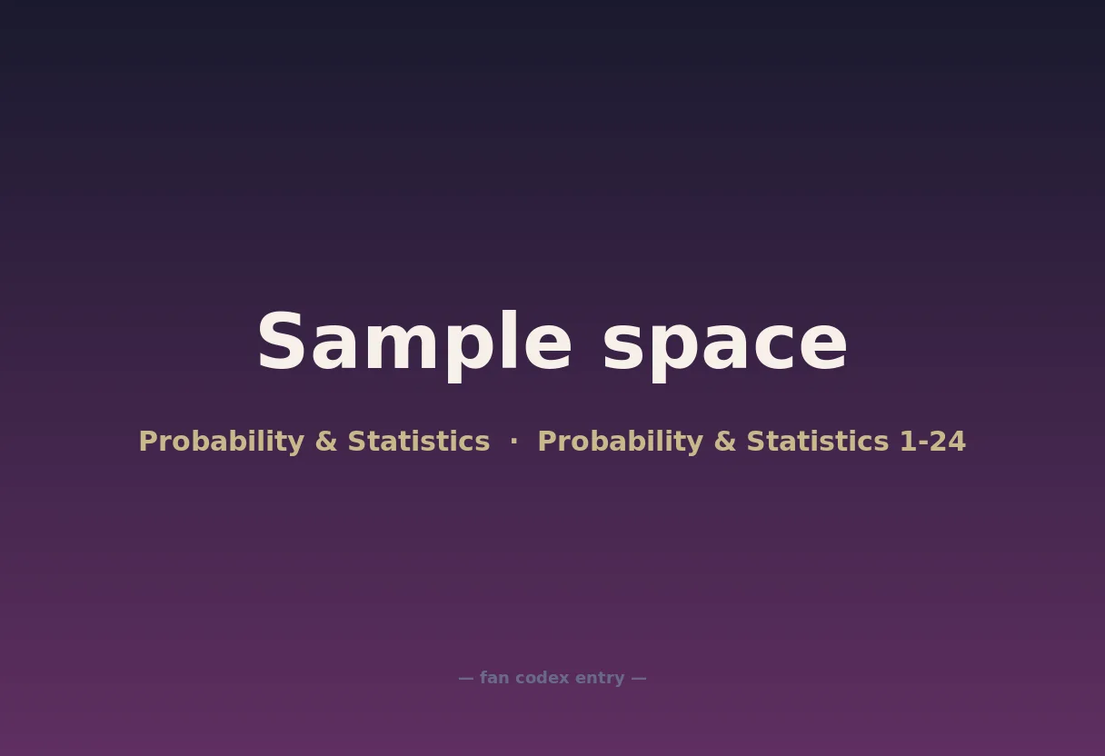 Sample space