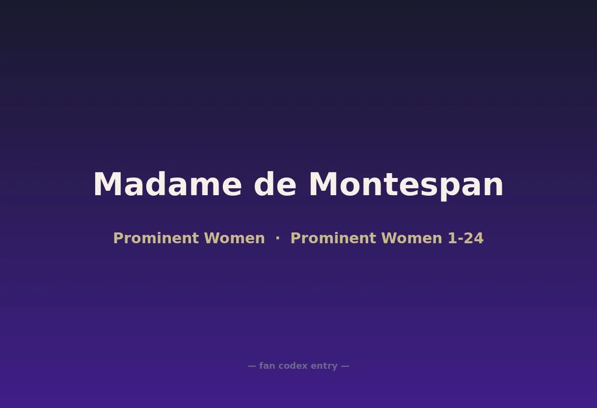 Madame de Montespan