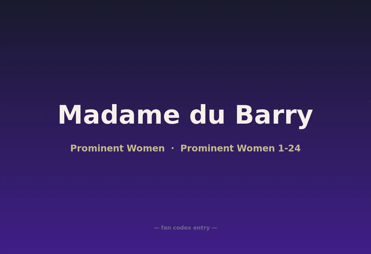 Madame du Barry