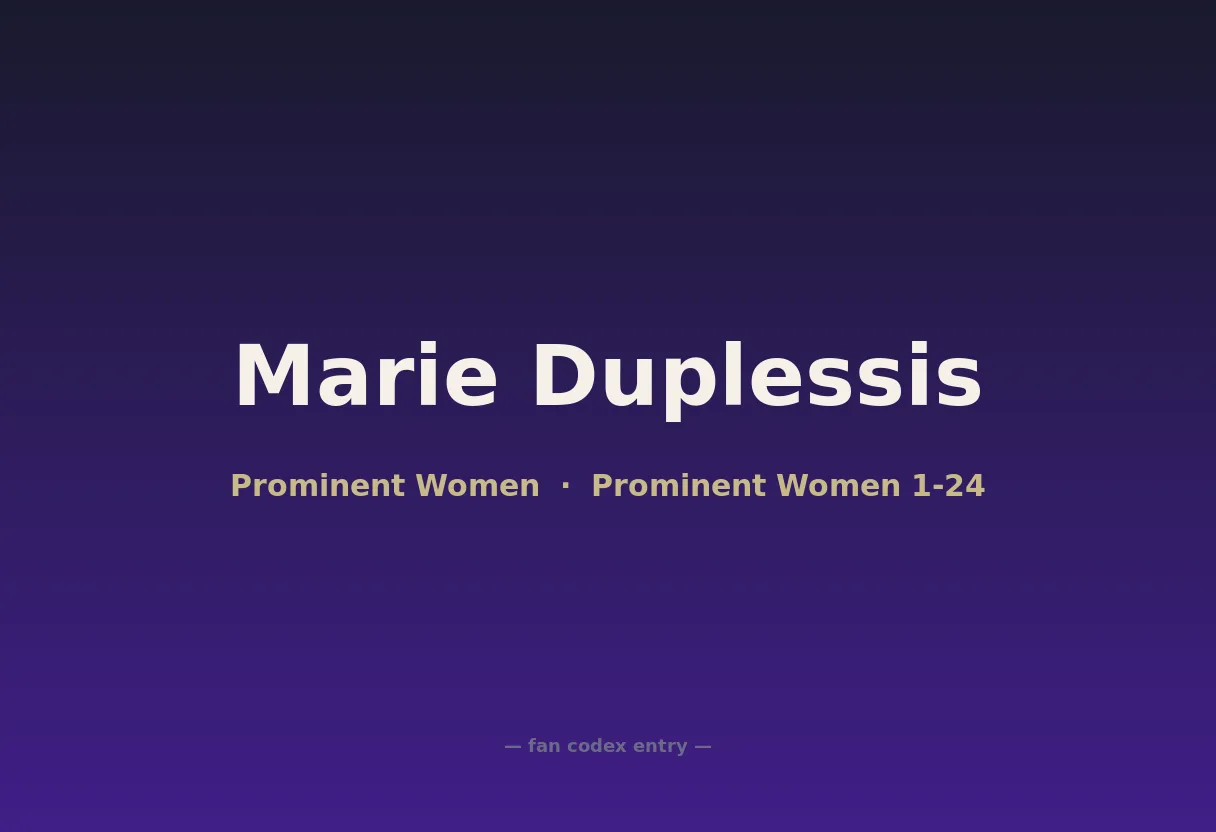 Marie Duplessis