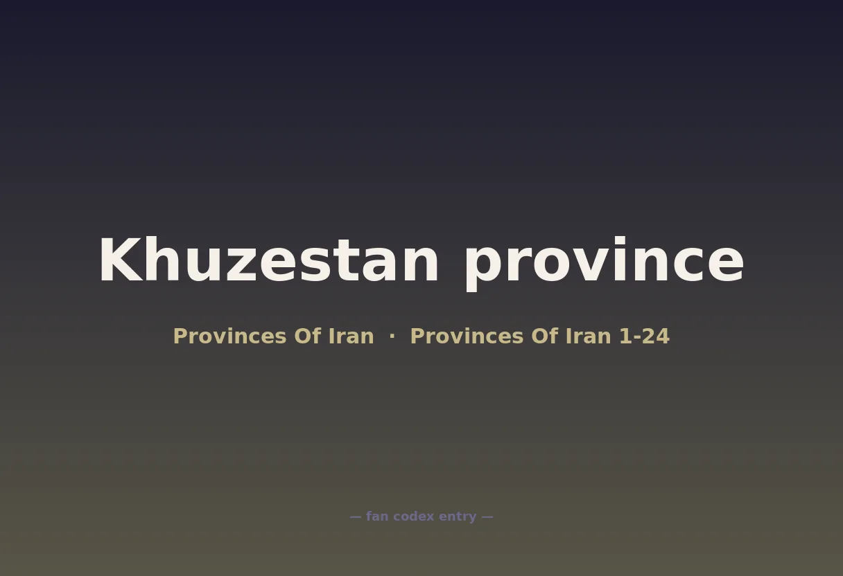 Khuzestan province