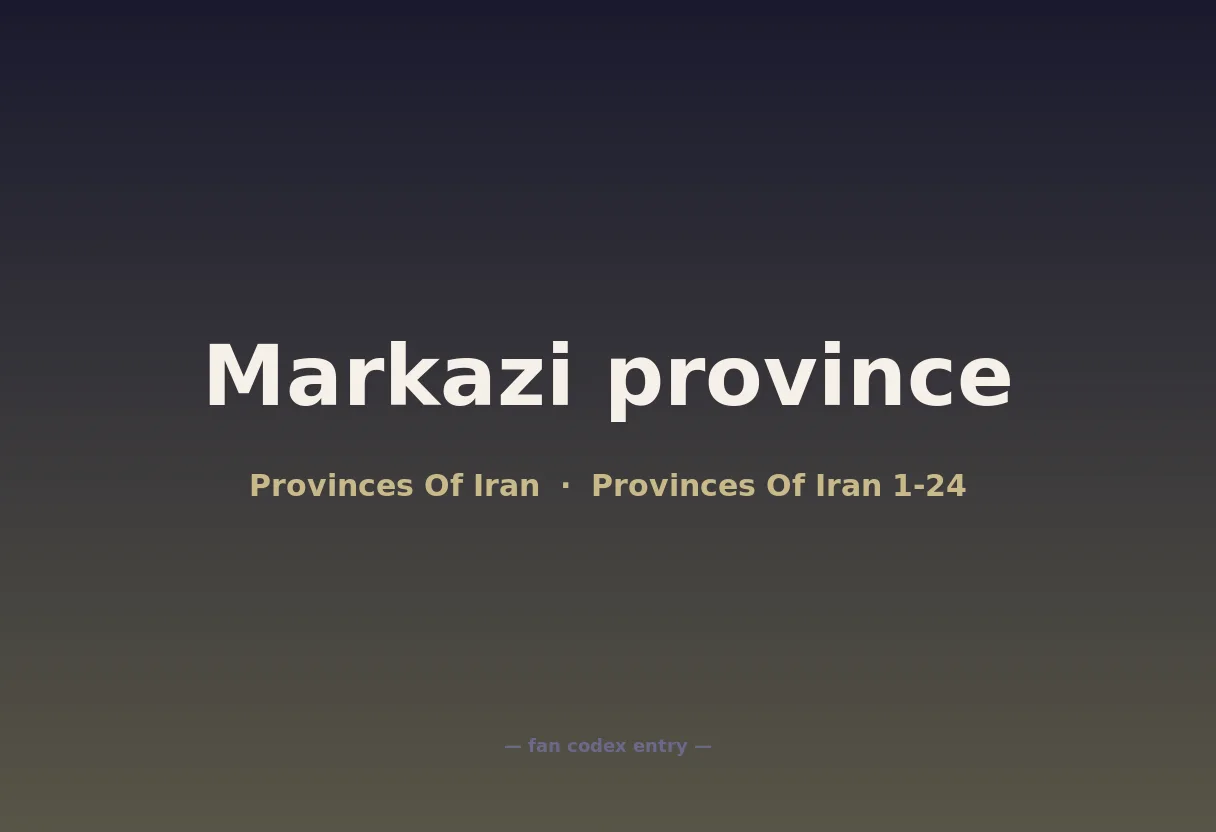 Markazi province