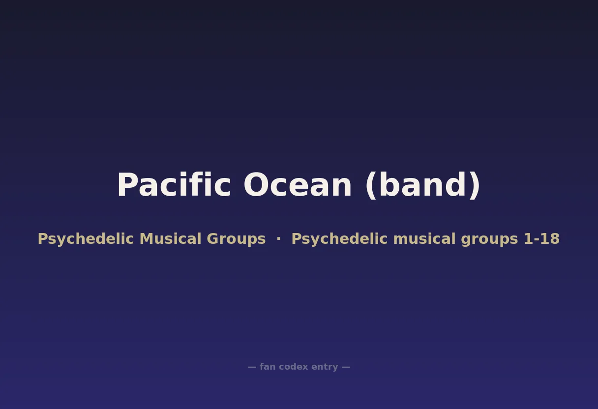 Pacific Ocean (band)