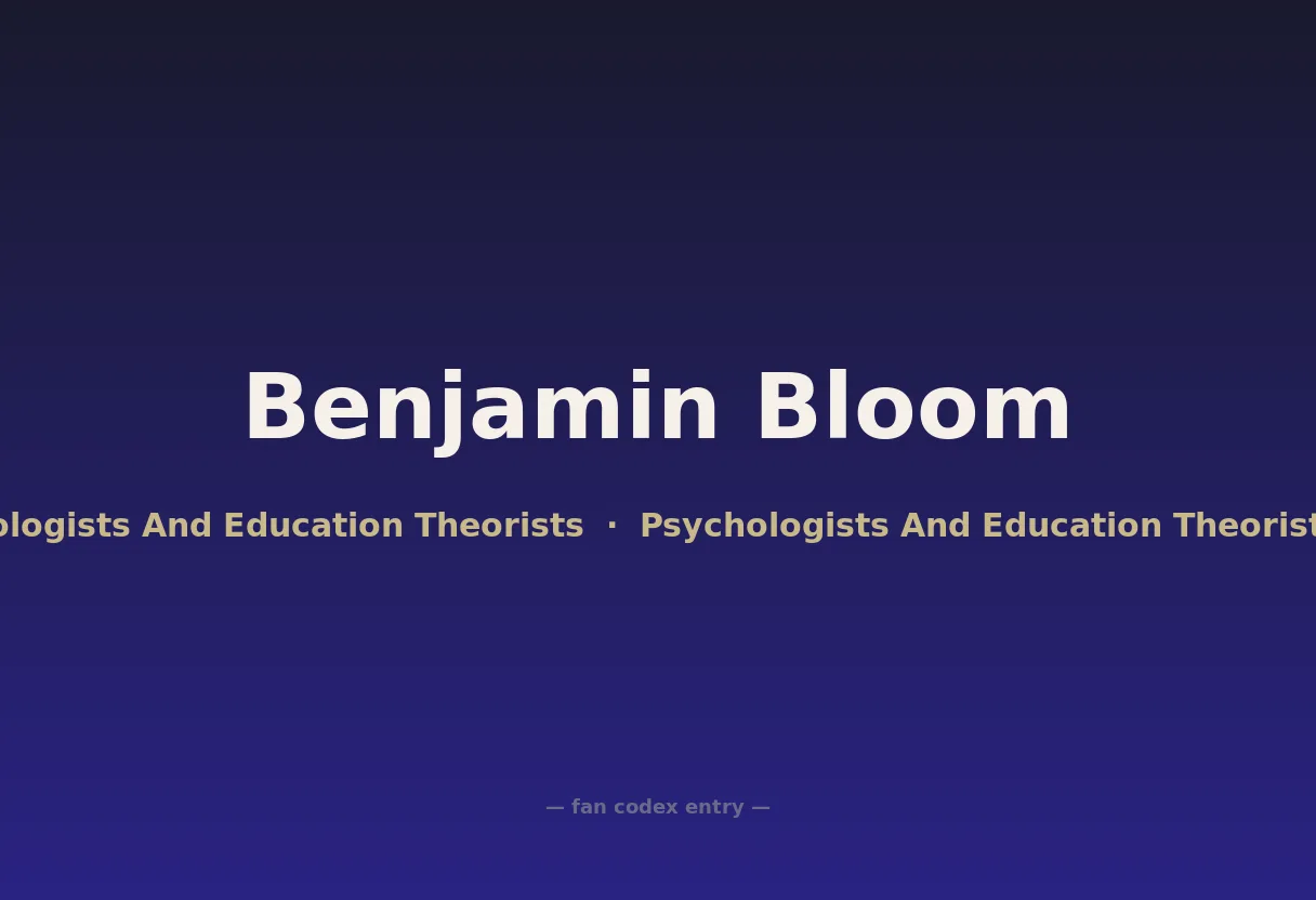 Benjamin Bloom