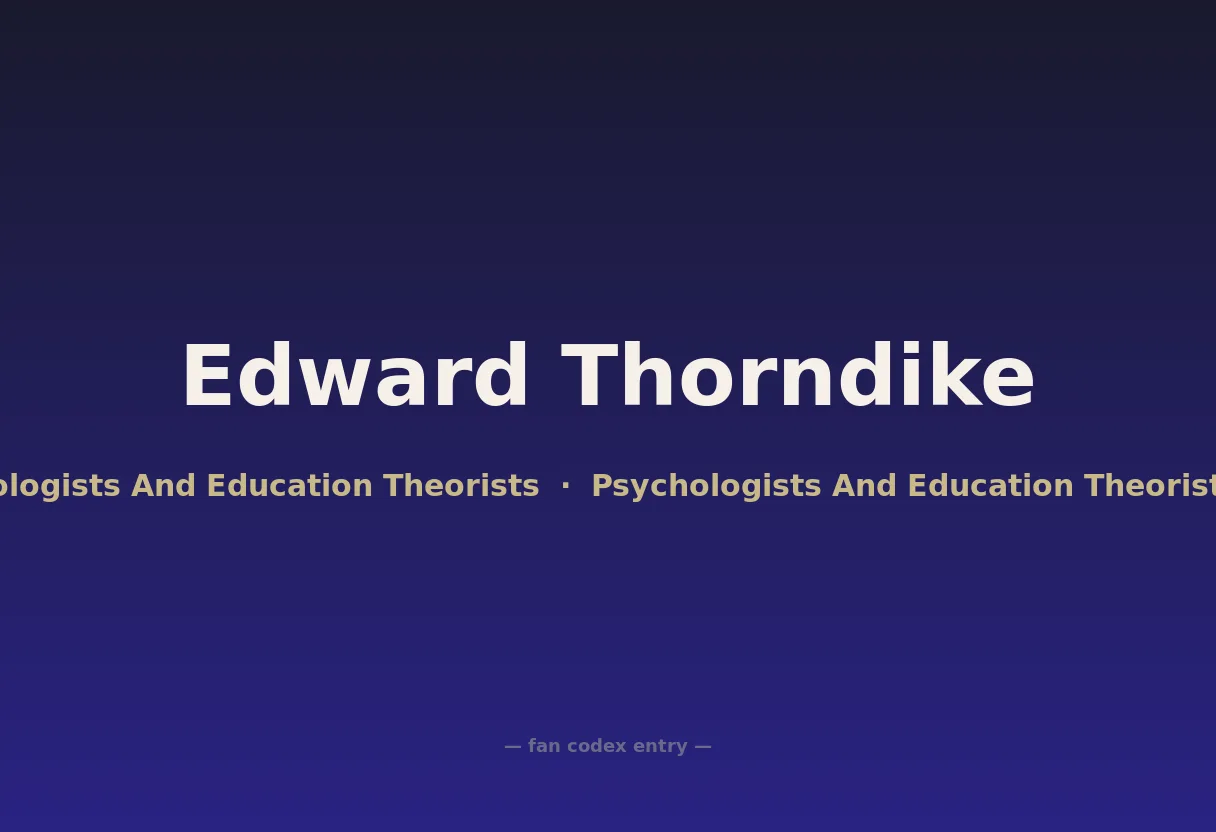 Edward Thorndike