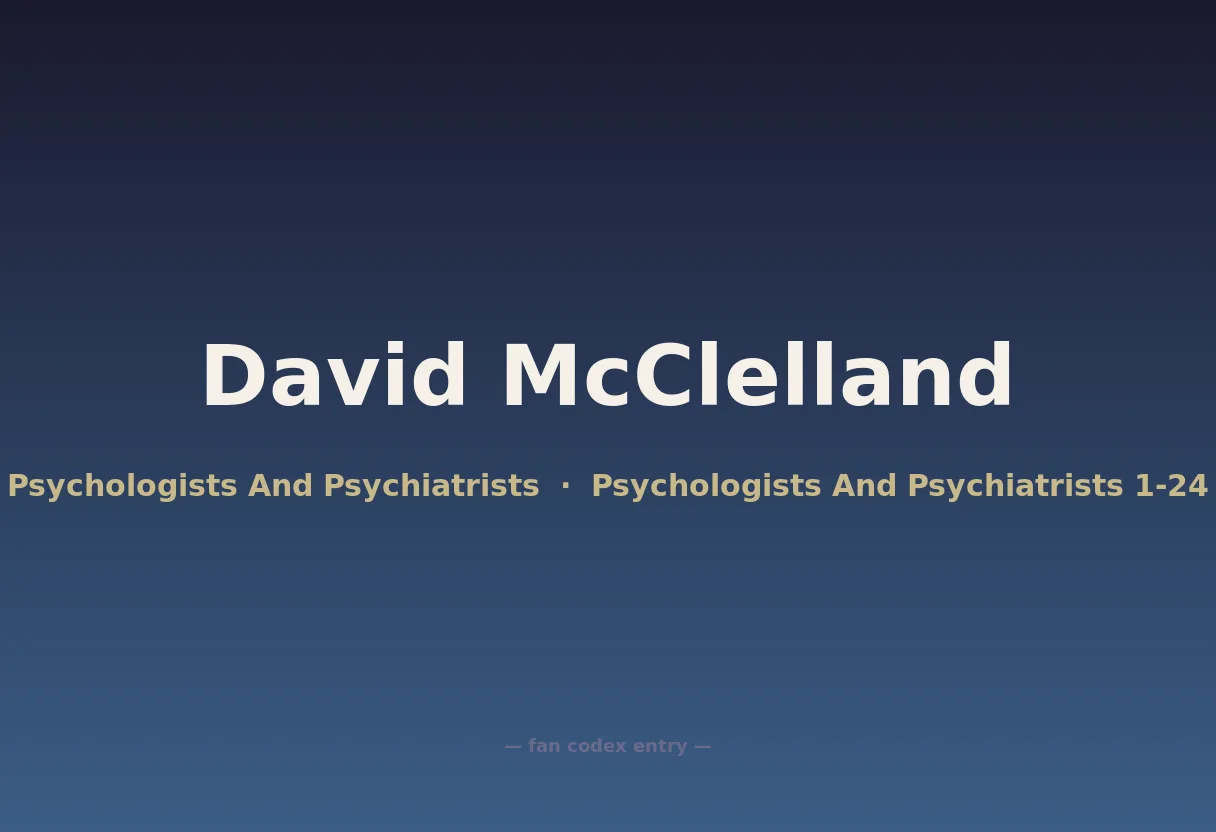 David McClelland