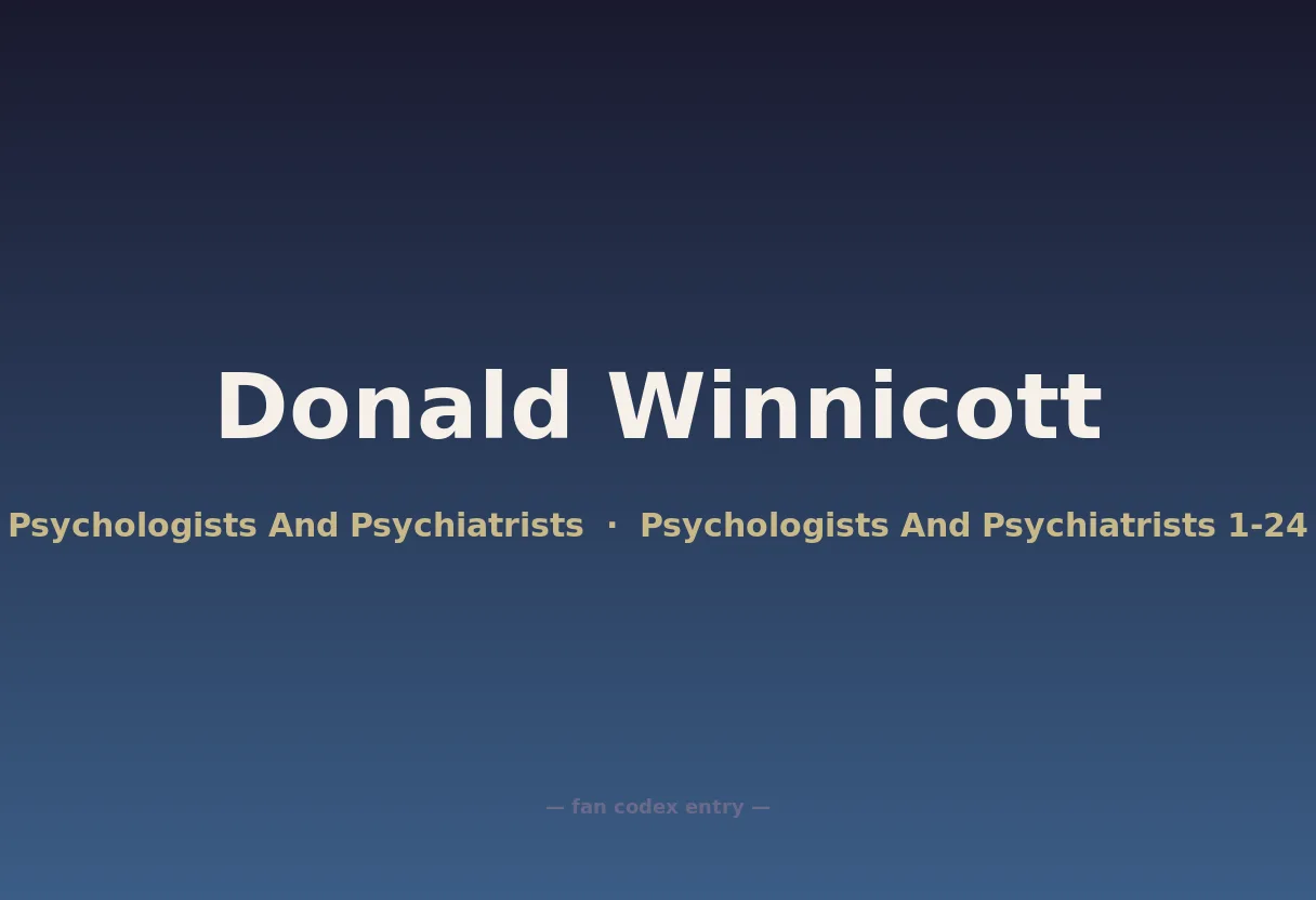 Donald Winnicott