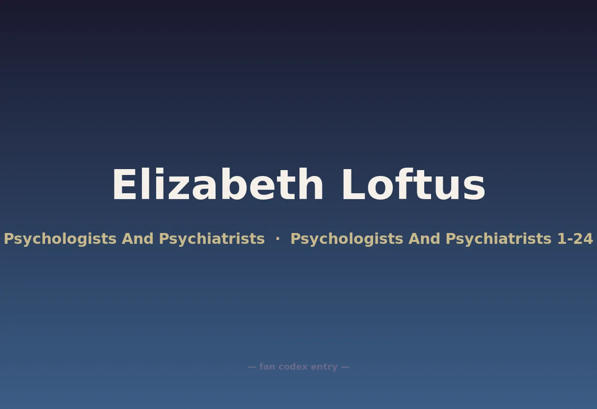 Elizabeth Loftus