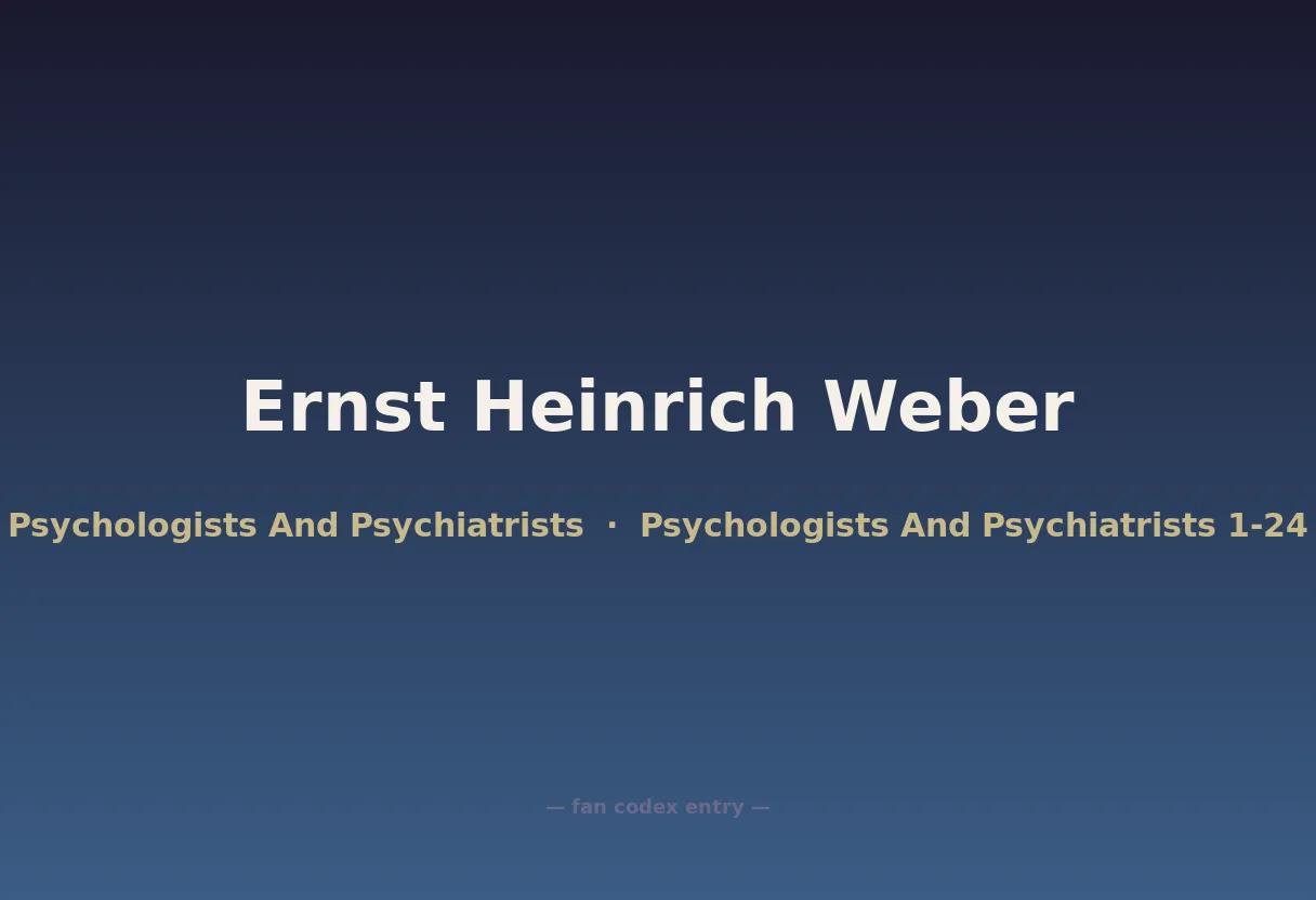 Ernst Heinrich Weber