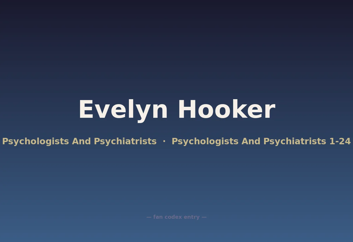 Evelyn Hooker