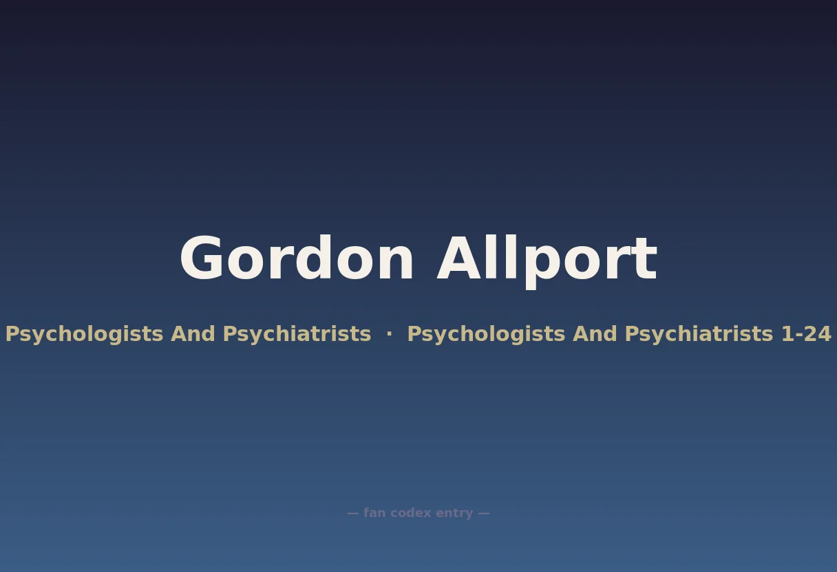 Gordon Allport
