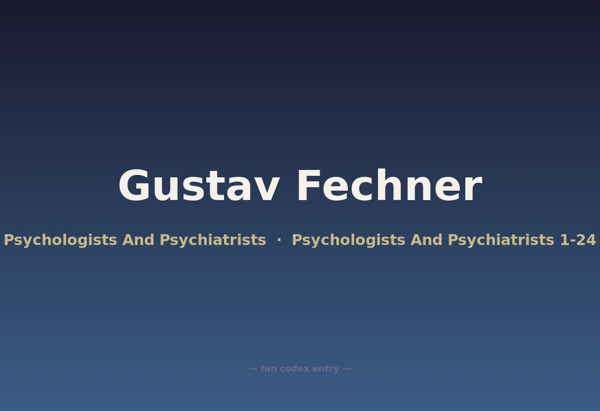 Gustav Fechner
