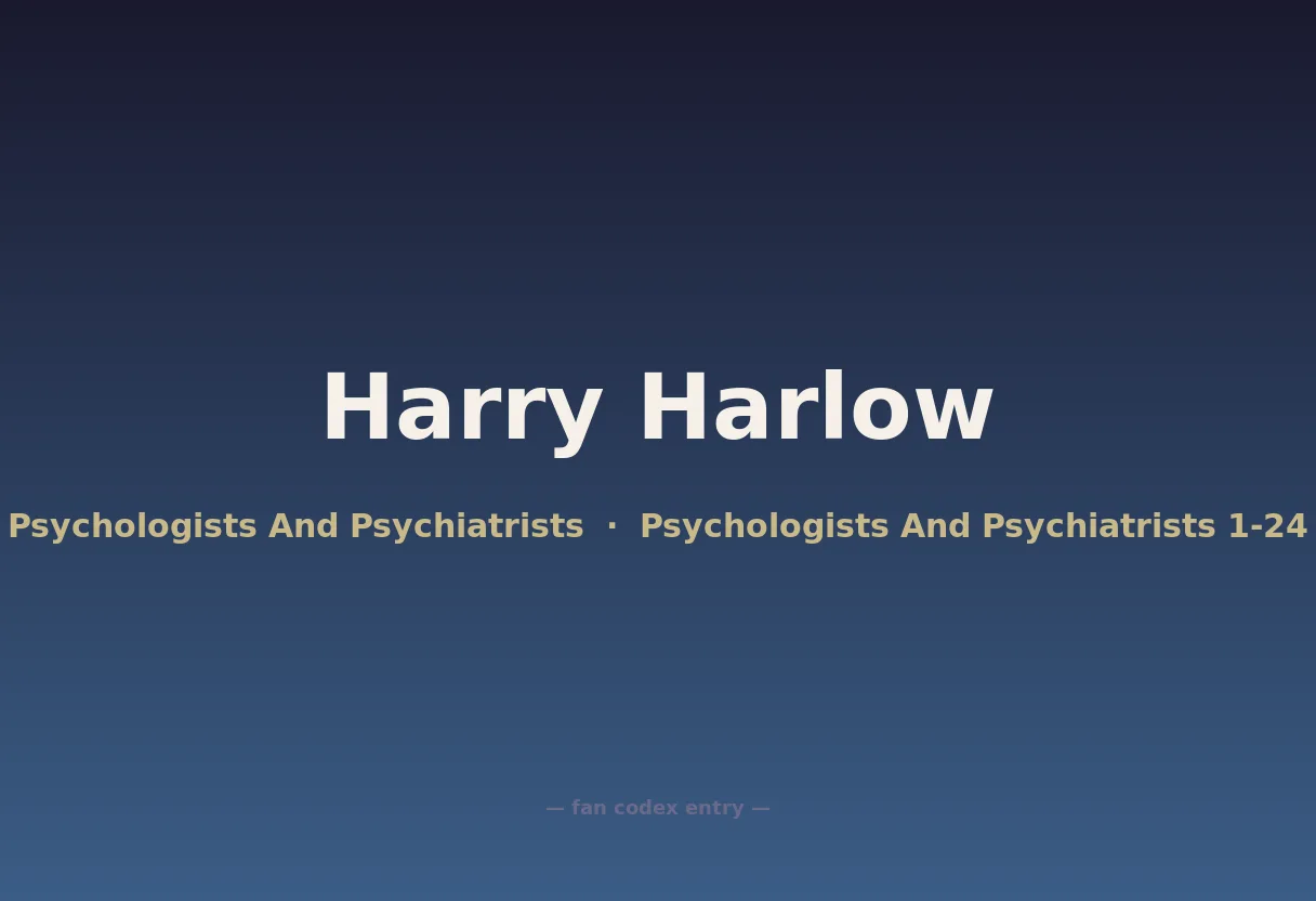 Harry Harlow