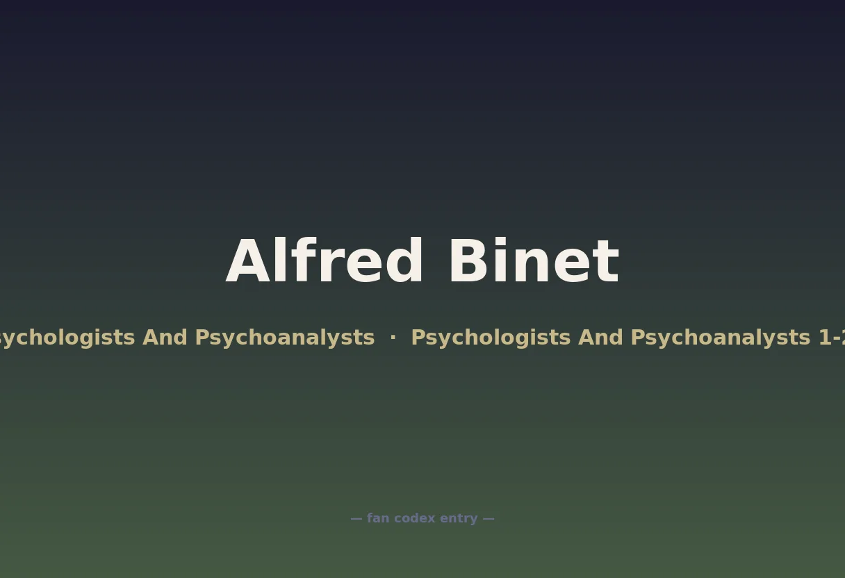 Alfred Binet