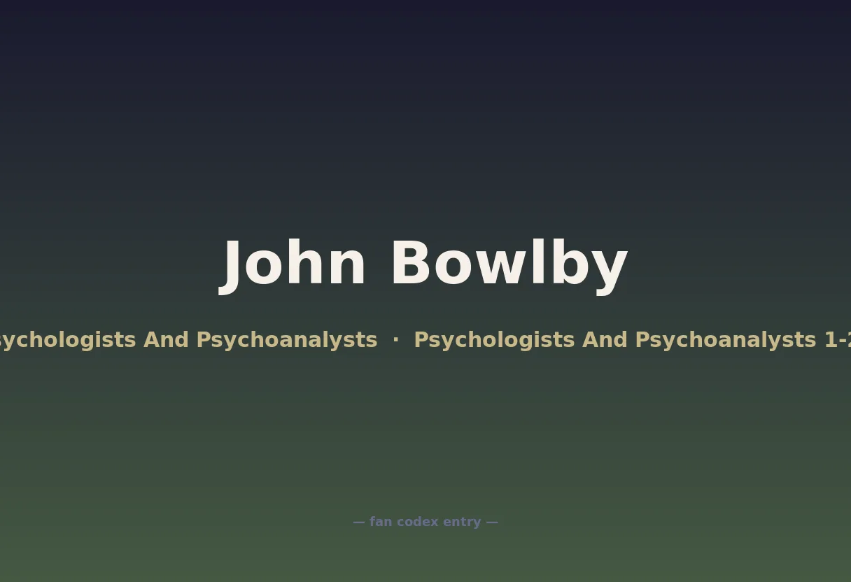 John Bowlby