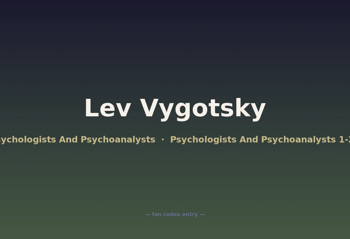 Lev Vygotsky