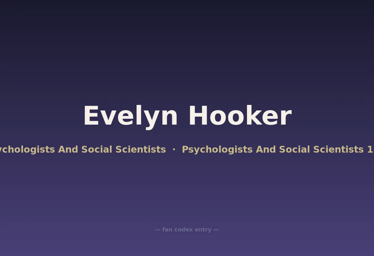 Evelyn Hooker