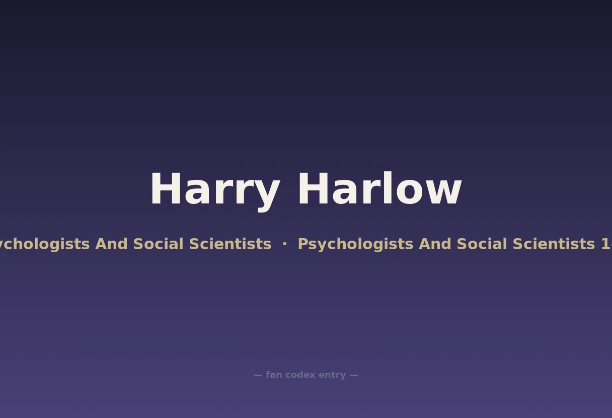 Harry Harlow