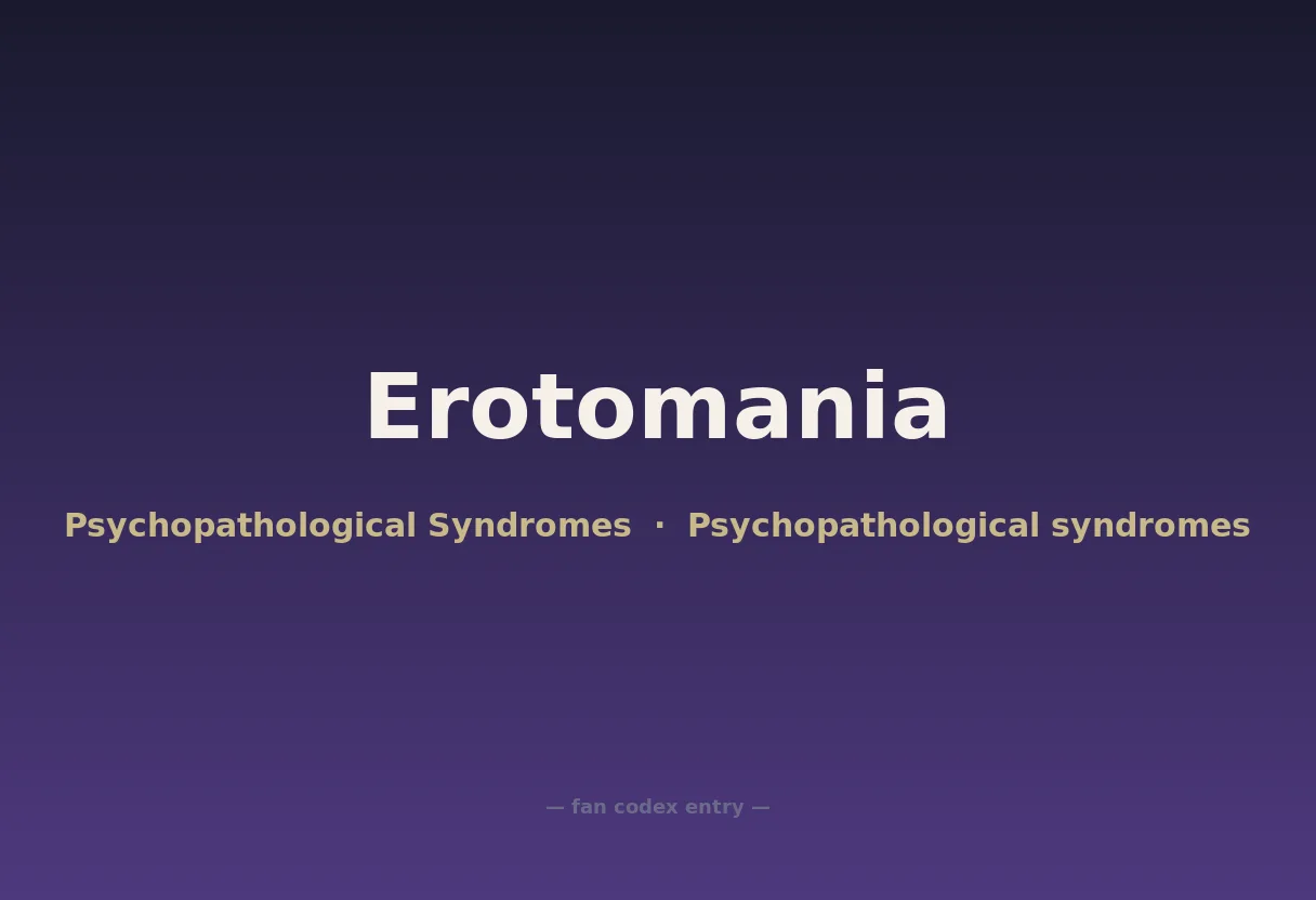Erotomania