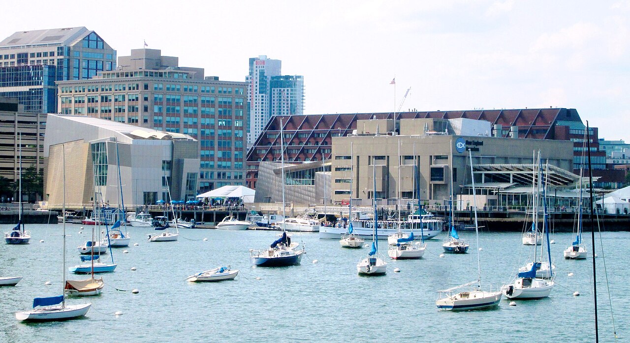 New England Aquarium from Boston Harbor