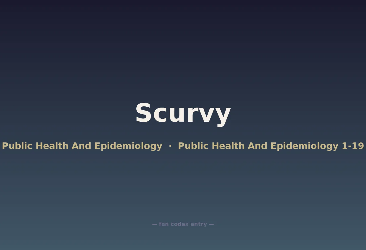 Scurvy
