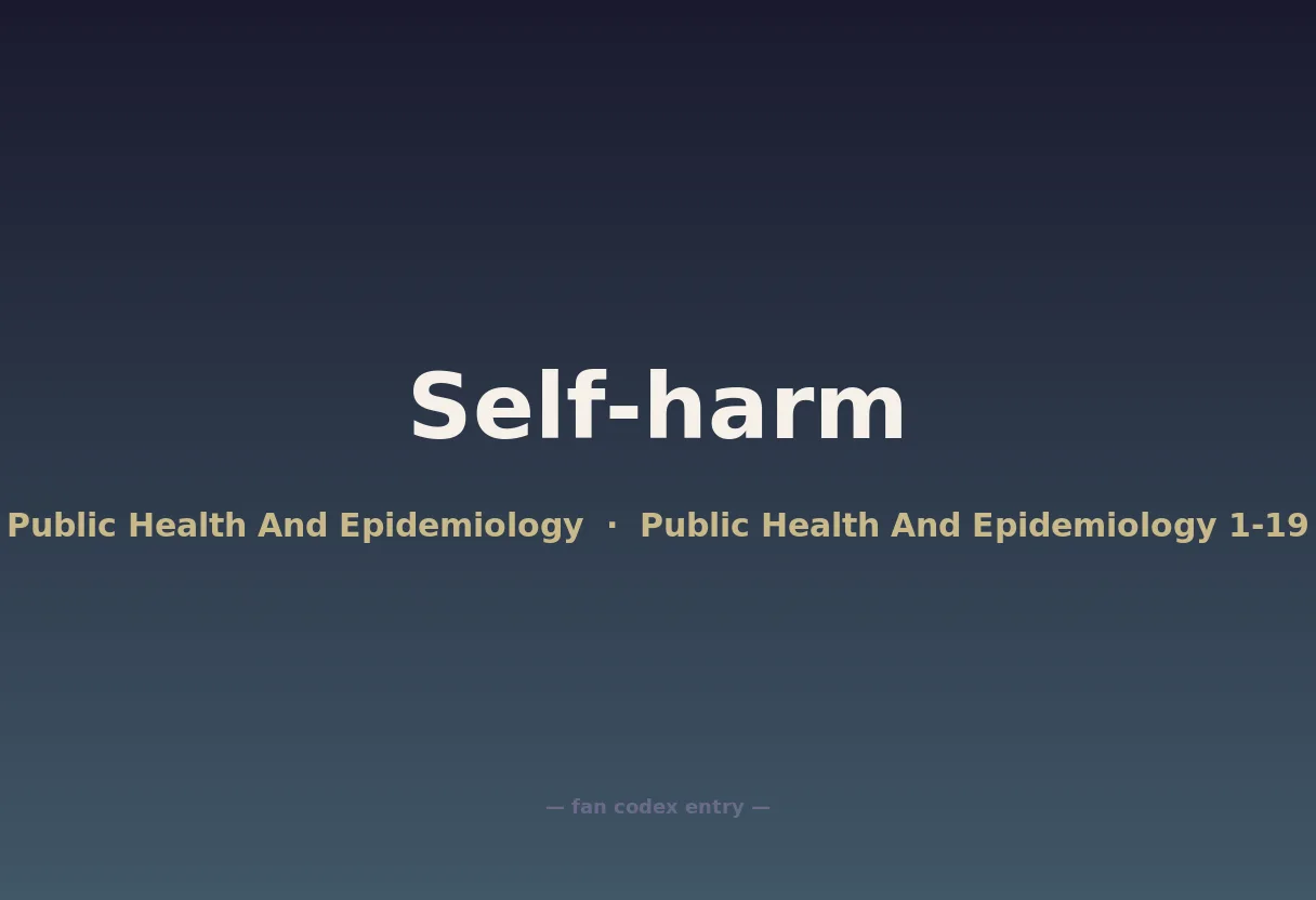 Self-harm