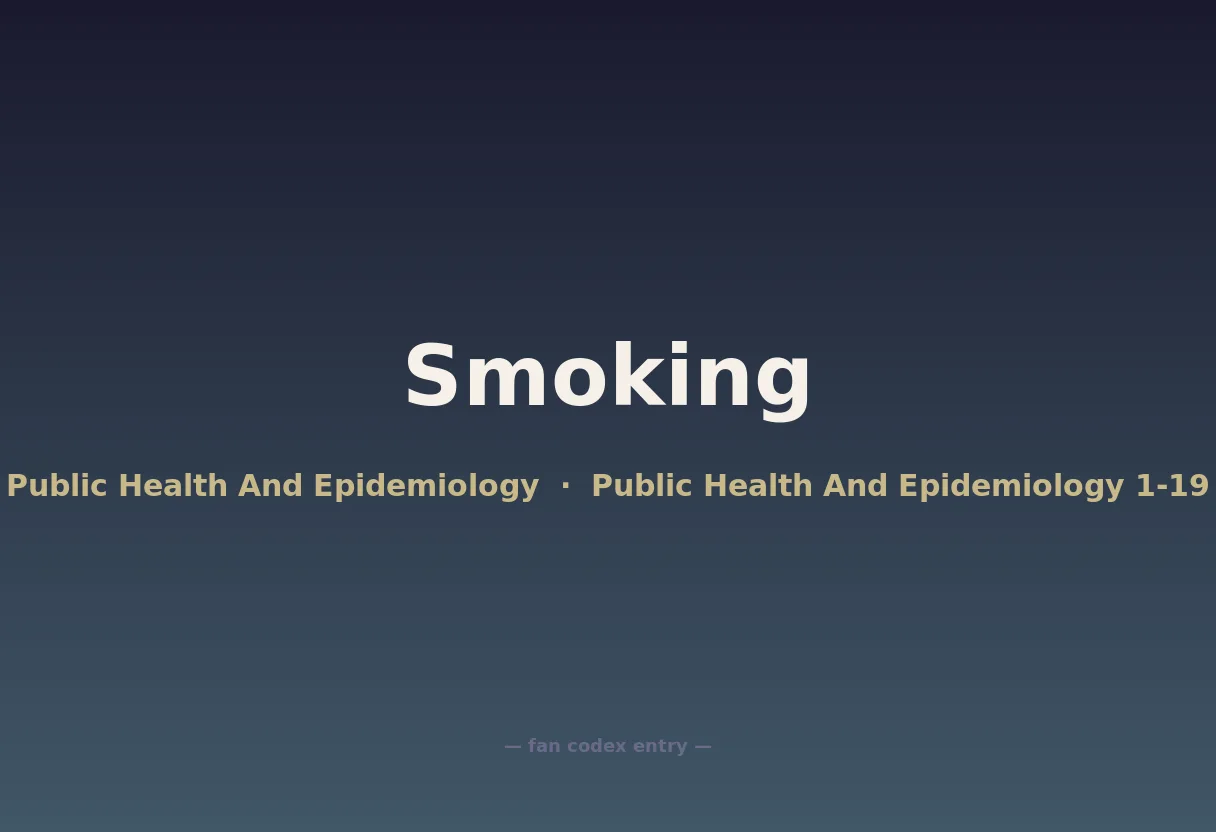 Smoking