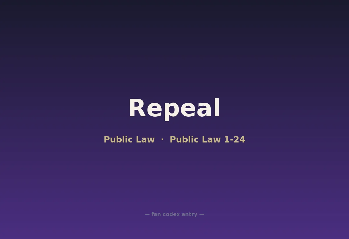 Repeal