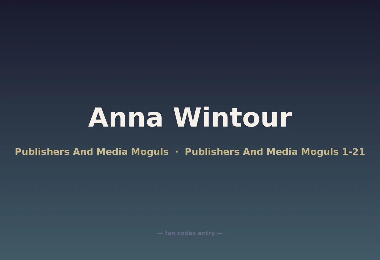 Anna Wintour
