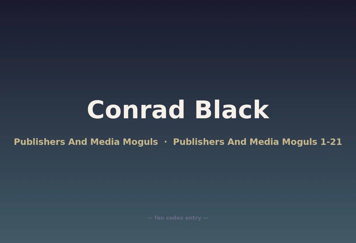 Conrad Black