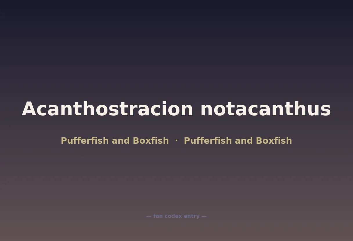 Acanthostracion notacanthus