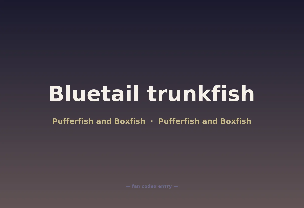 Bluetail trunkfish