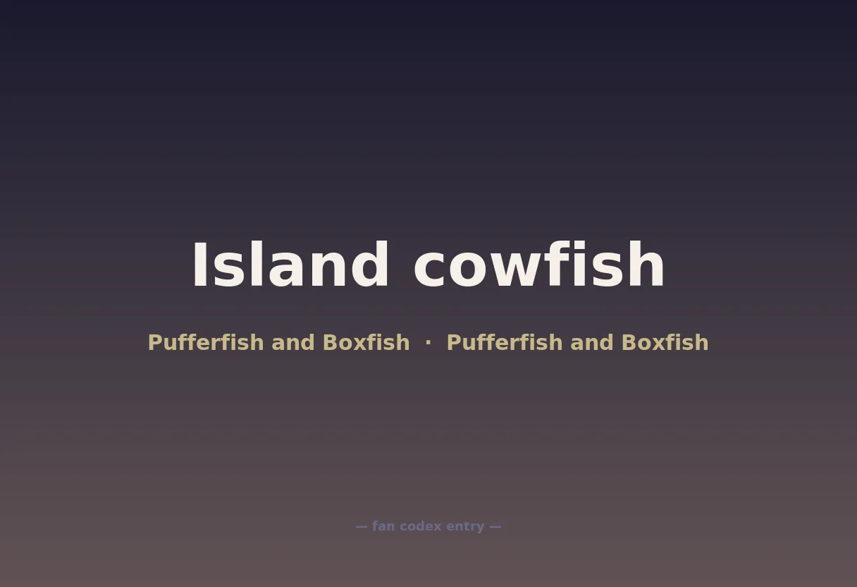 Island cowfish