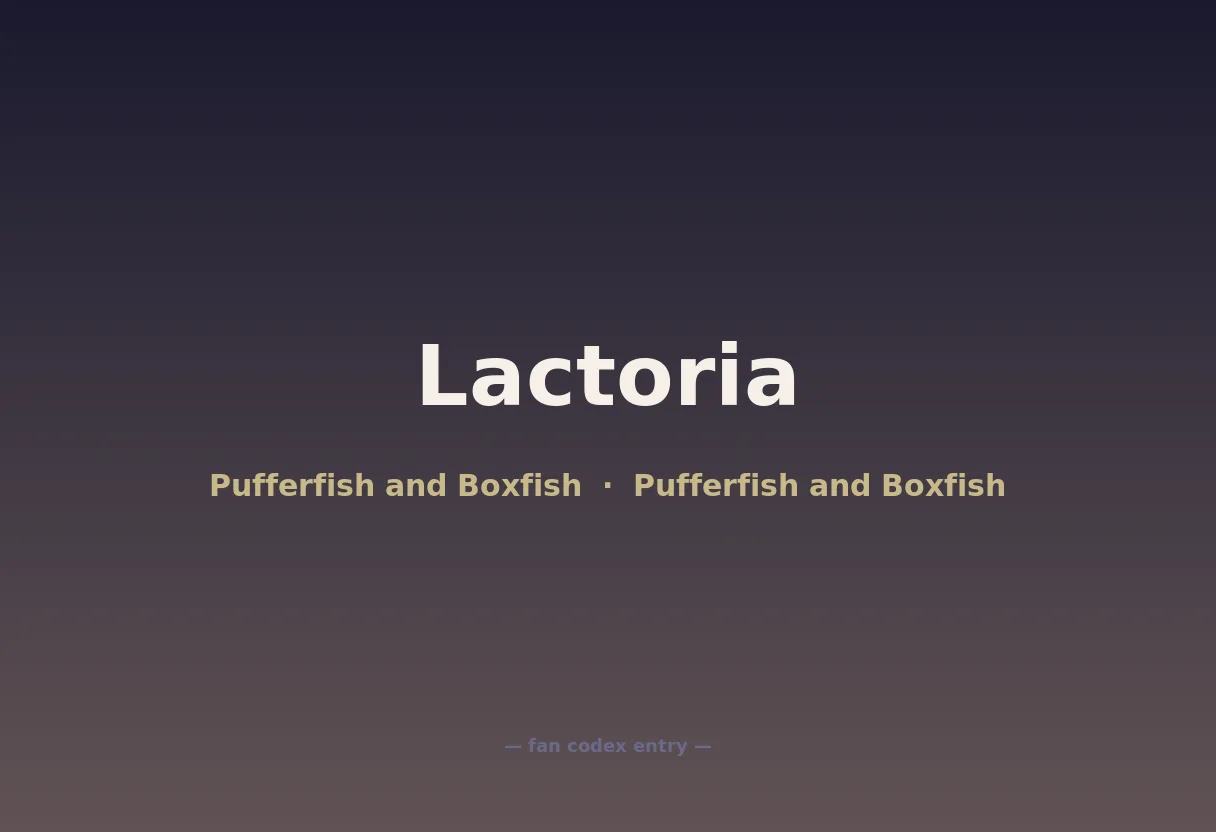 Lactoria