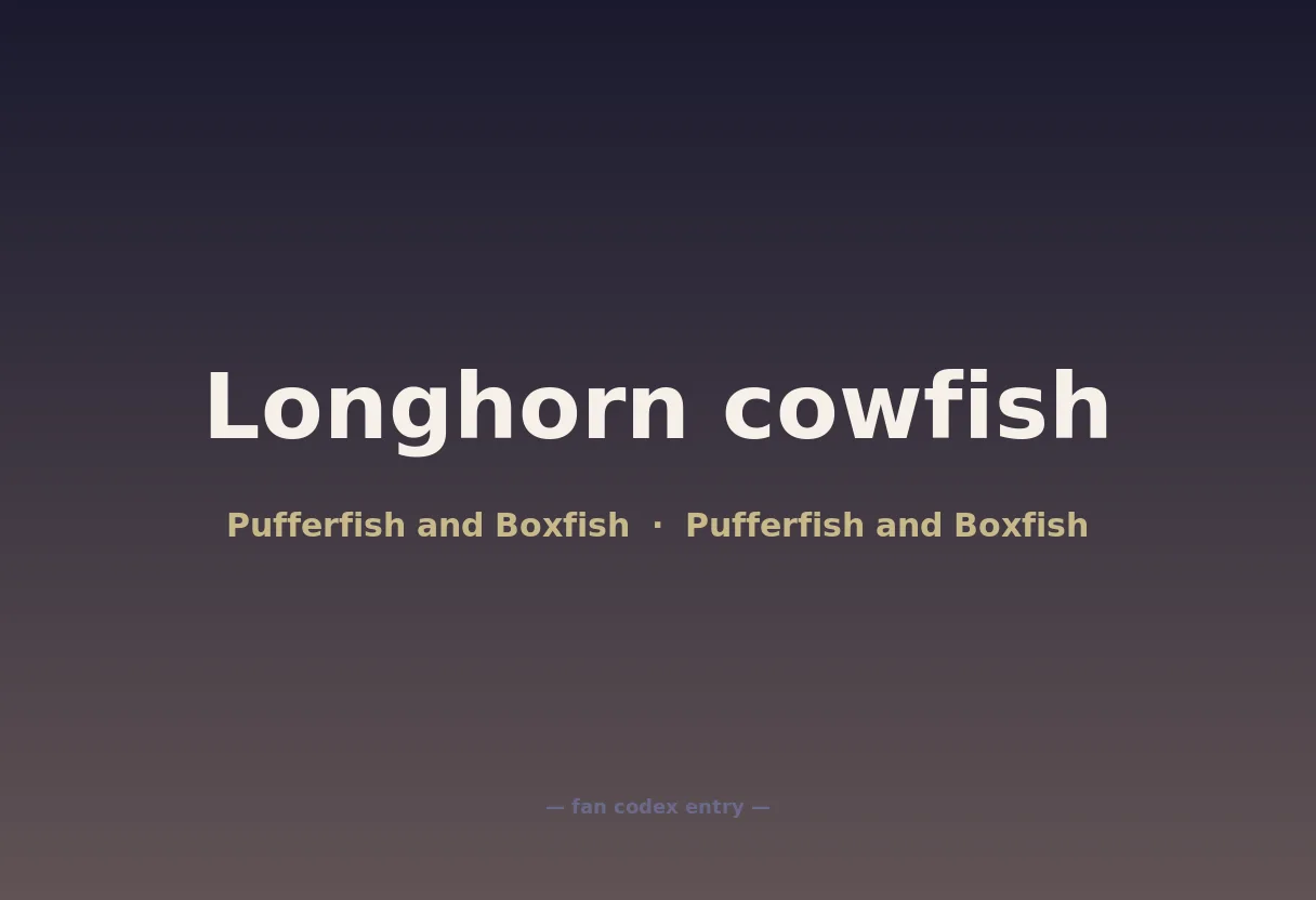 Longhorn cowfish