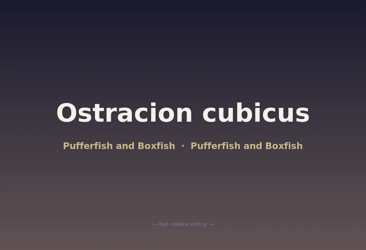Ostracion cubicus