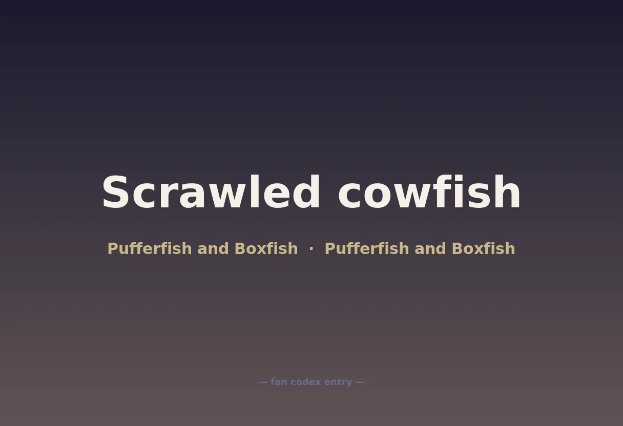 Scrawled cowfish