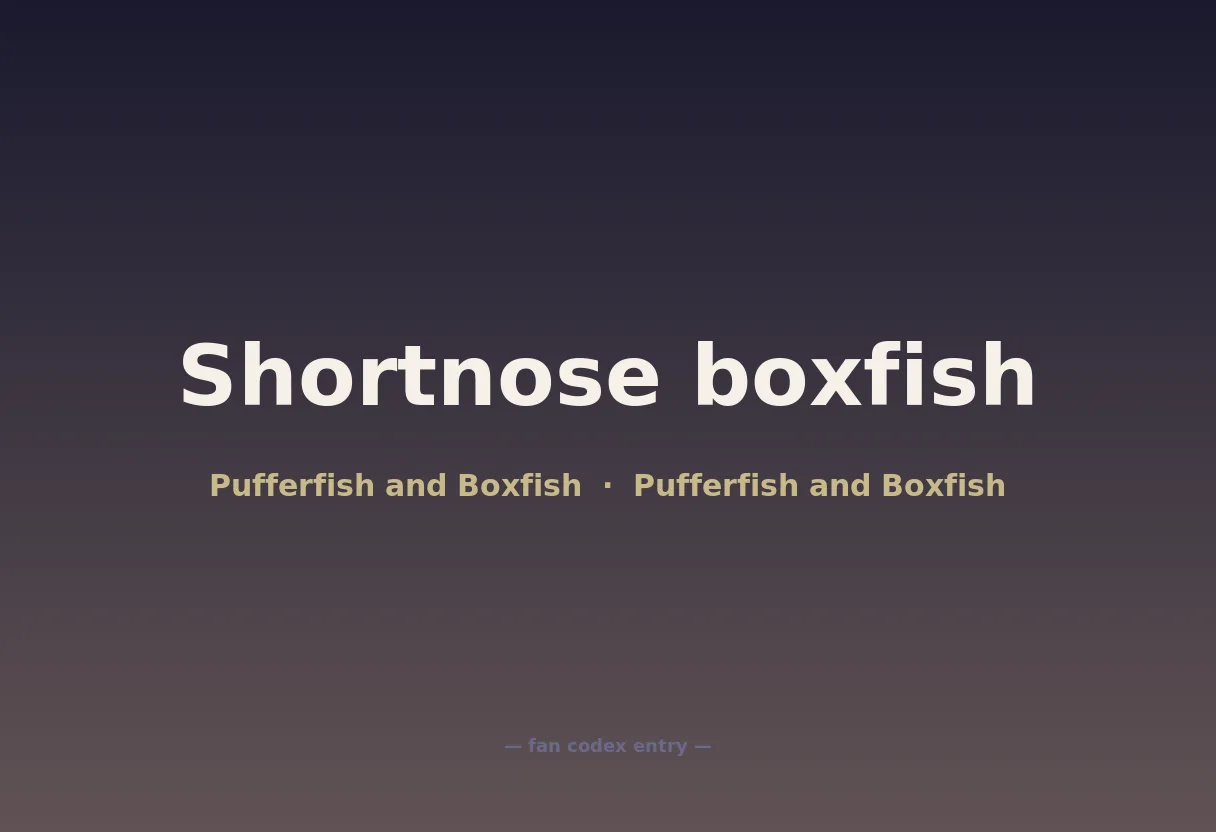 Shortnose boxfish