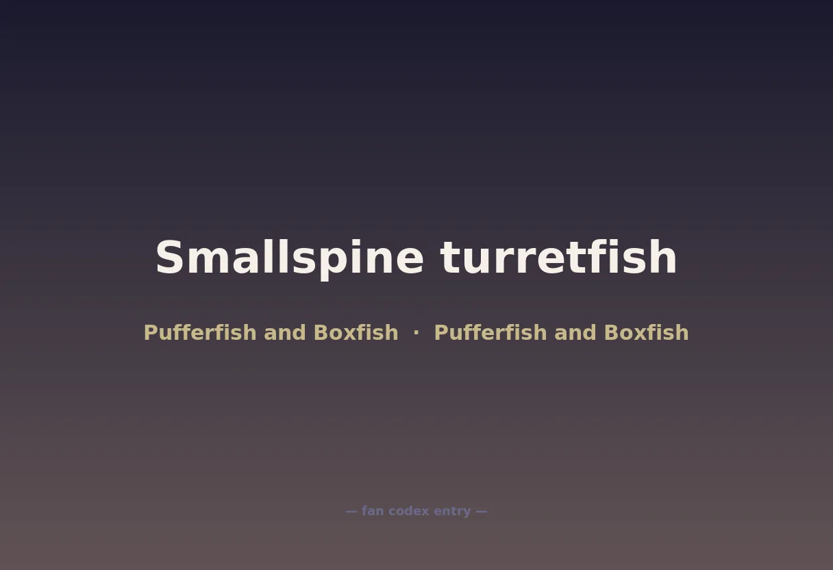 Smallspine turretfish