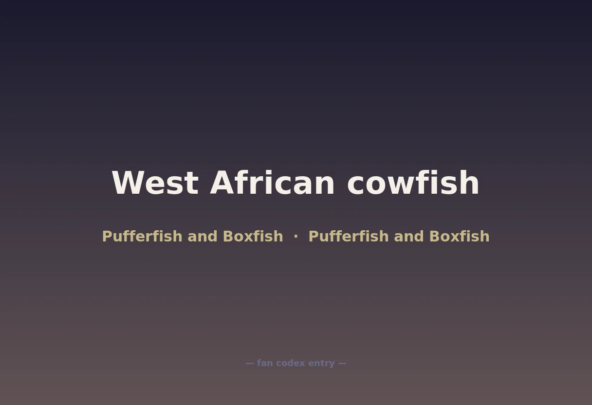 West African cowfish