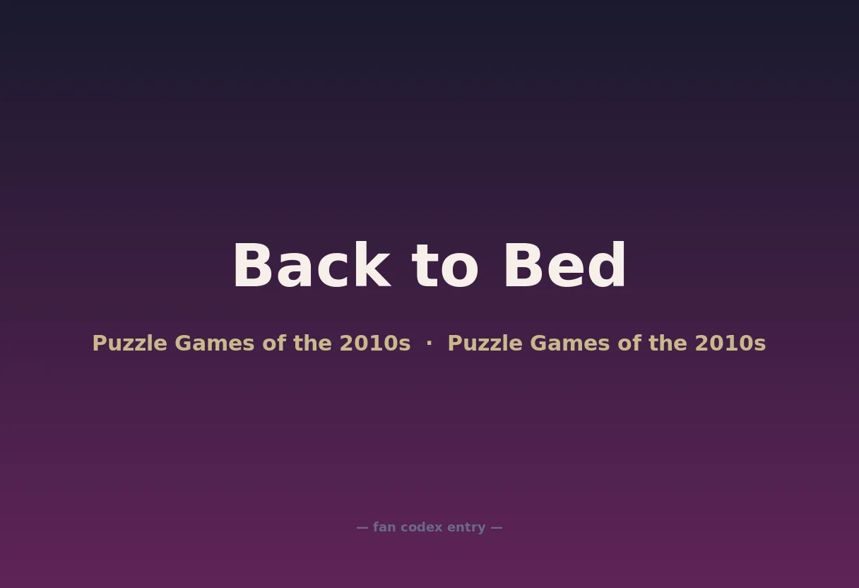 Back to Bed