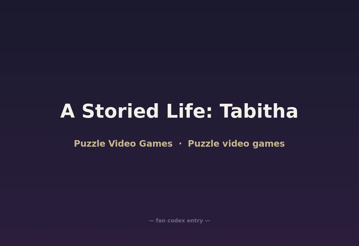 A Storied Life: Tabitha