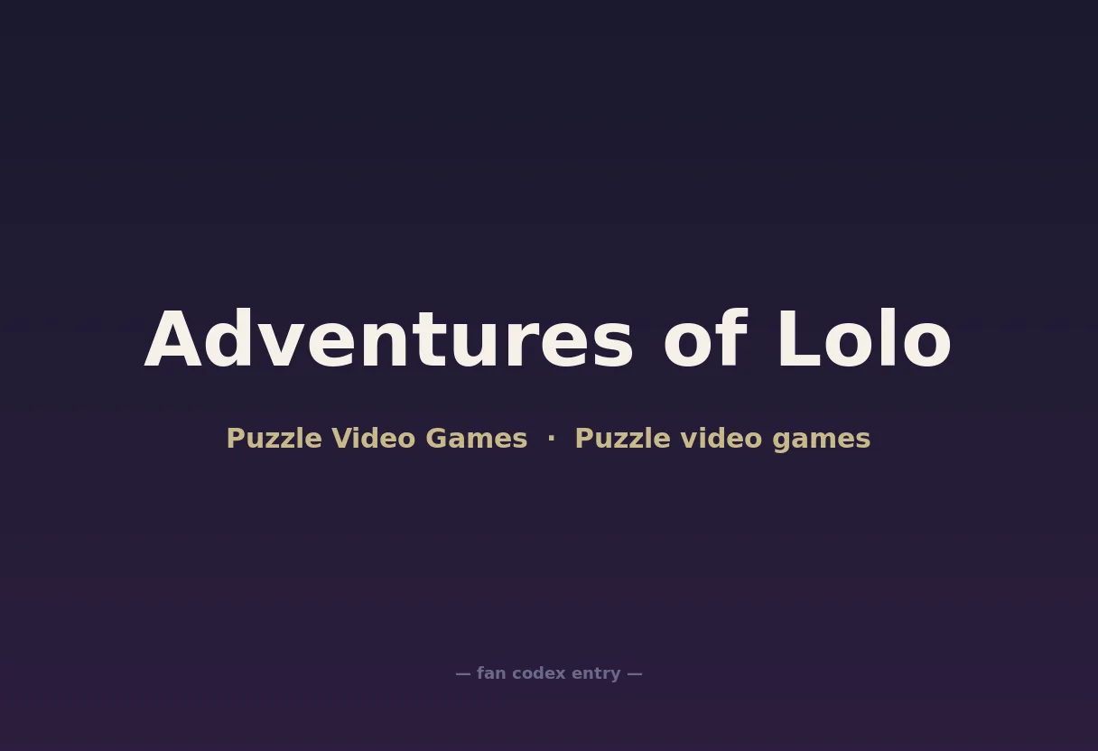 Adventures of Lolo